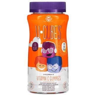 Solgar, U-Cubes, Children's Vitamin C Gummies, Orange & Strawberry, 90 Gummies