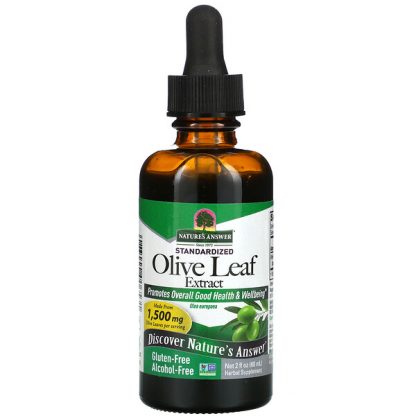 Nature's Answer, Olive Leaf Extract, Alcohol-Free, 1,500 mg, 2 fl oz (60 ml)