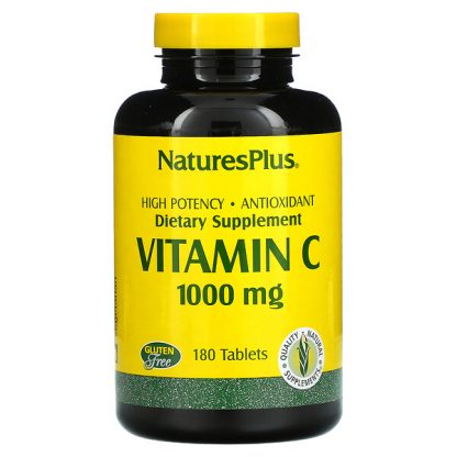 NaturesPlus, Vitamin C, 1,000 mg, 180 Tablets