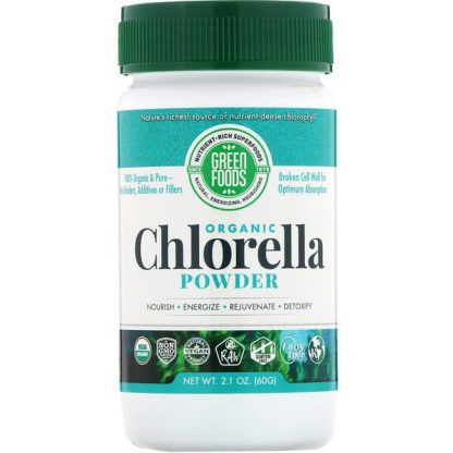 Green Foods, Organic Chlorella Powder, 2.1 oz (60 g)