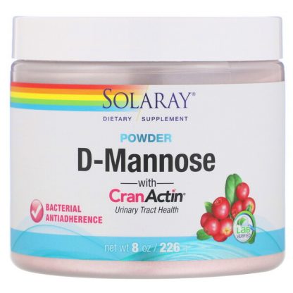 Solaray, D-Mannose with CranActin Powder, 2,000 mg, 8 oz (226 g)