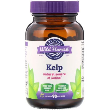 Oregon's Wild Harvest, Kelp, 90 Gelatin Capsules