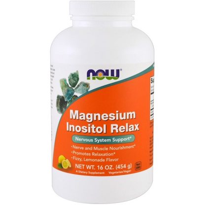 NOW Foods, Magnesium Inositol Relax, Lemonade, 16 oz (454 g)