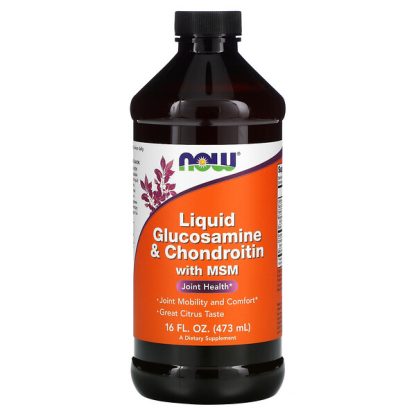 NOW Foods, Liquid Glucosamine & Chondroitin with MSM, 16 fl oz (473 ml)