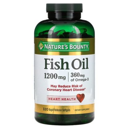 Nature's Bounty, Fish Oil, 1,200 mg, 320 Rapid Release Softgels