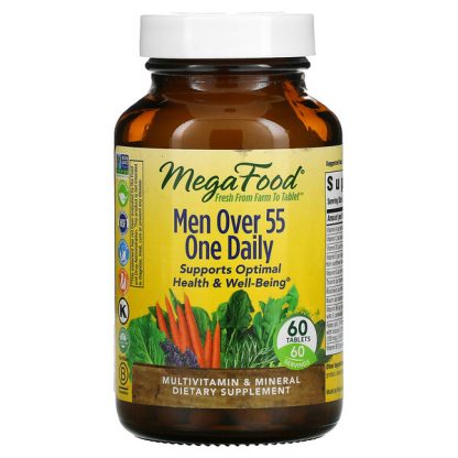 MegaFood, Men Over 55 One Daily, 60 Tablets