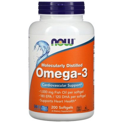 NOW Foods, Omega-3, 180 EPA /120 DHA, 200 Softgels