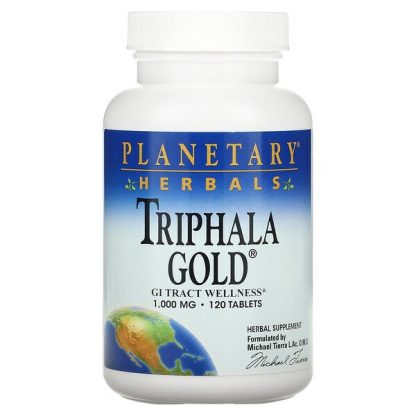 Planetary Herbals, Triphala Gold, 500 mg, 120 Tablets