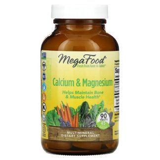 MegaFood, Calcium & Magnesium, 90 Tablets