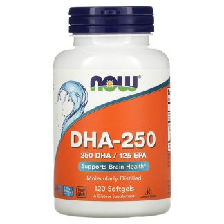 NOW Foods, DHA-250, 120 Softgels