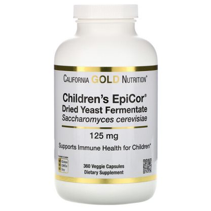 California Gold Nutrition, Children's EpiCor, 125 mg, 360 Veggie Capsules