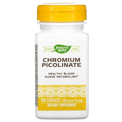 Nature's Way, Chromium Picolinate, 200 mcg, 100 Capsules