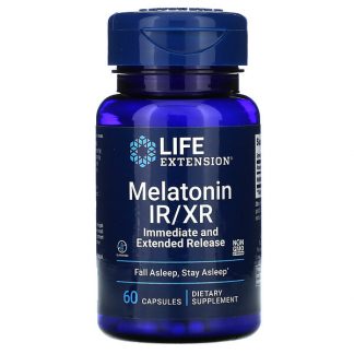 Life Extension, Melatonin IR/XR, 60 Capsules