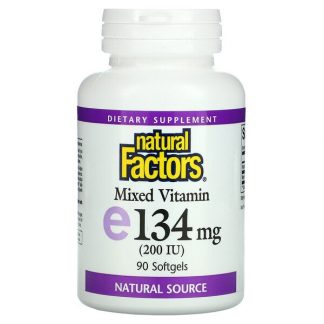 Natural Factors, Mixed Vitamin E, 200 IU, 90 Softgels