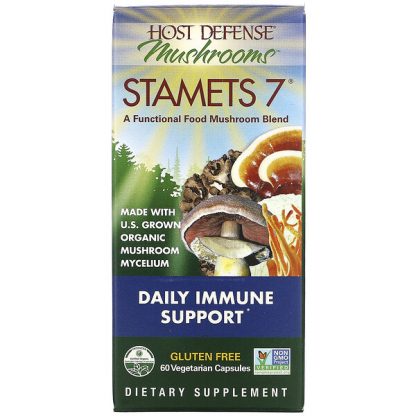 Fungi Perfecti, Stamets 7, Daily Immune Support, 60 Vegetarian Capsules