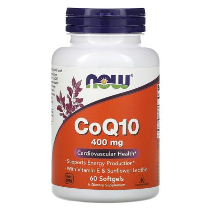 NOW Foods, CoQ10, 400 mg, 60 Softgels