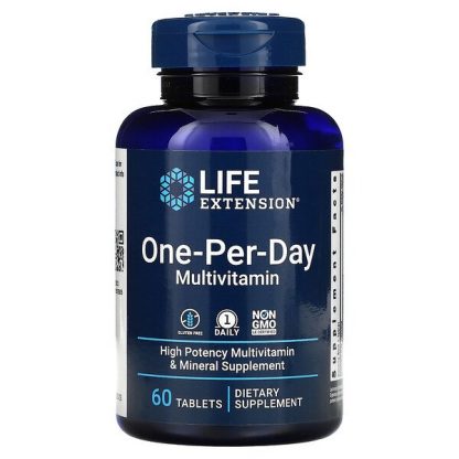 Life Extension, One-Per-Day Multivitamin, 60 Tablets