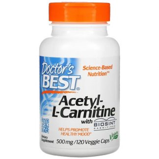 Doctor's Best, Acetyl-L-Carnitine with Biosint Carnitines, 500 mg, 120 Veggie Caps