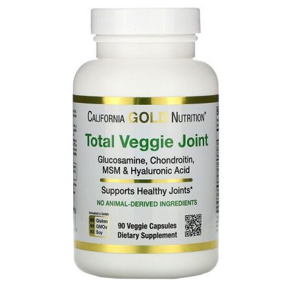 California Gold Nutrition, Total Veggie Joint, Vegetarian Glucosamin, Chondroitin, MSM & Hyaluronic Acid, 90 Veggie Capsules