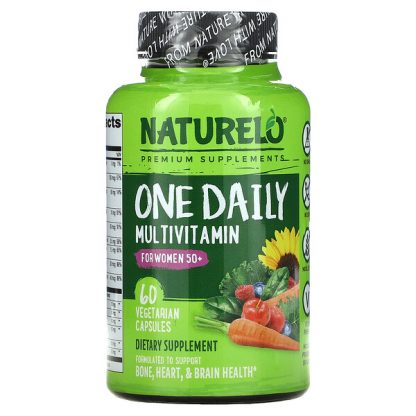 NATURELO, One Daily Multivitamin for Women 50+, 60 Vegetarian Capsules