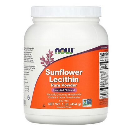 NOW Foods, Sunflower Lecithin, Pure Powder, 1 lb (454 g)