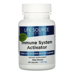 Life Source Basics (WGP Beta Glucan), Immune System Activator, 500 mg, 60 Capsules