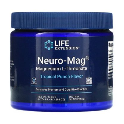 Life Extension, Neuro-Mag, Magnesium L-Threonate, Tropical Punch , 3.293 oz (93.35 g)