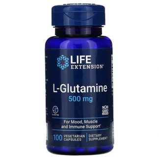 Life Extension, L-Glutamine, 500 mg, 100 Vegetarian Capsules