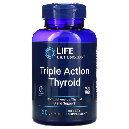 Life Extension, Triple Action Thyroid, 60 Capsules