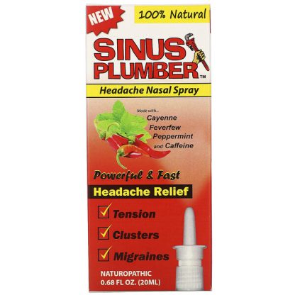 Greensations, Sinus Plumber, Headache Nasal Spray, 0.68 fl oz