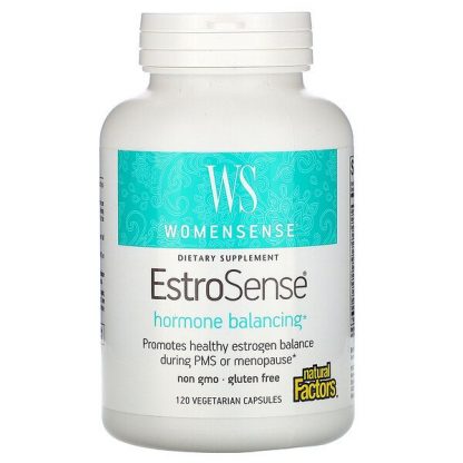 Natural Factors, WomenSense, EstroSense, Hormone Balancing, 120 Vegetarian Capsules