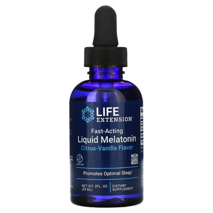 Life Extension, Fast-Acting Liquid Melatonin, Citrus-Vanilla, 2 fl oz (59 ml)