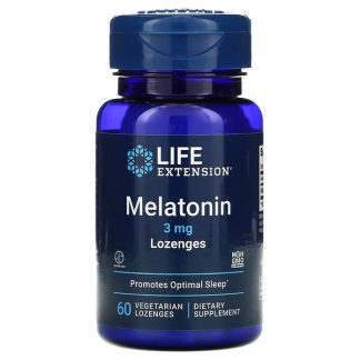 Life Extension, Melatonin, 3 mg, 60 Vegetarian Lozenges