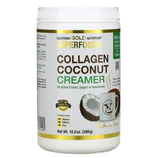 California Gold Nutrition, SUPERFOODS, Collagen Coconut Creamer Powder, Unsweetened, 10.2 oz (288 g)