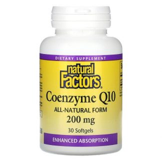 Natural Factors, Coenzyme Q10, 200 mg, 30 Softgels