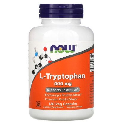 NOW Foods, L-Tryptophan, 500 mg, 120 Veg Caps