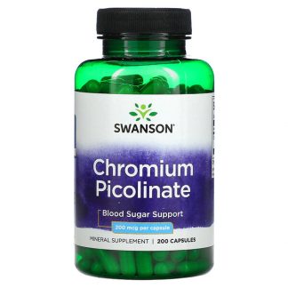 Swanson, Chromium Picolinate, 200 mcg, 200 Capsules