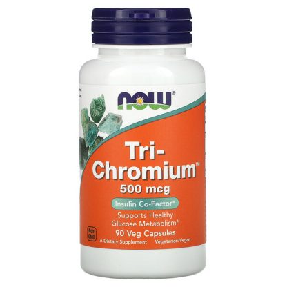 NOW Foods, Tri-Chromium, 500 mcg, 90 Veg Capsules