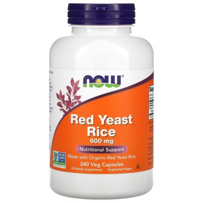 NOW Foods, Red Yeast Rice, 600 mg, 240 Veg Capsules