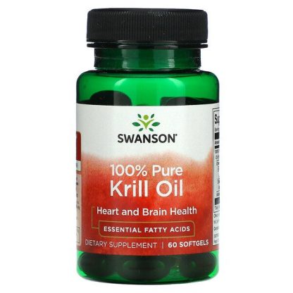 Swanson, 100% Pure Krill Oil, 60 Softgels