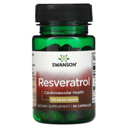 Swanson, Resveratrol, 100 mg, 30 Capsules