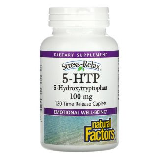 Natural Factors, 5-HTP, 100 mg, 120 Time Release Caplets