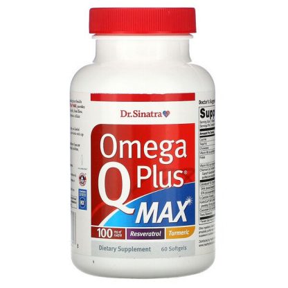 Dr. Sinatra, Omega Q Plus MAX, 100 mg, 60 Softgels