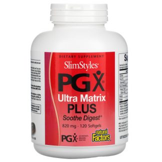 Natural Factors, SlimStyles PG X, Ultra Matrix Plus, 820 mg, 120 Softgels