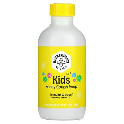 Beekeeper's Naturals, Kids, Honey Cough Syrup, 4 fl oz (118 ml)