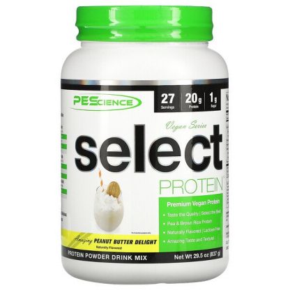 PEScience, Vegan Series, Select Protein, Peanut Butter Delight, 29.5 oz (837 g)