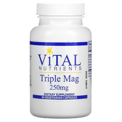 Vital Nutrients, Triple Mag, 250 mg, 90 Vegetarian Capsules