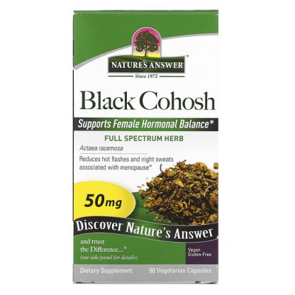 Nature's Answer, Black Cohosh, Full Spectrum Herb, 50 mg, 90 Vegetarian Capsules