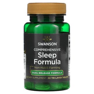 Swanson, Comprehensive Sleep Formula, 30 Tri-Layer Tabletss