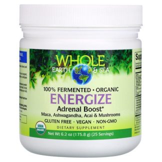 Natural Factors, Whole Earth & Sea, Energize Adrenal Boost, 6.2 oz (175.8 g)